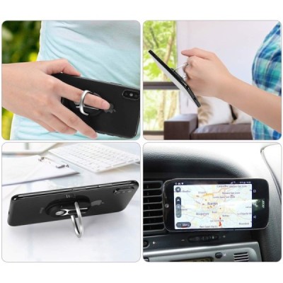 „Hicucoo“ Kickstand melns telefona autoturētājs (pie ventilācikas režģiem) | Vacins.lv