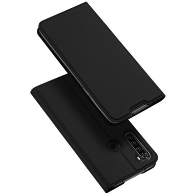 Xiaomi Redmi Note 8T Dux Ducis Skin серии чёрный кожаный чехол-книжка | Vacins.lv