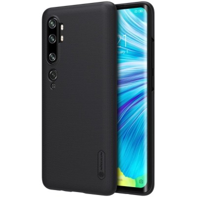 Xiaomi Mi Note 10 (10 Pro) Nillkin Frosted Shield melns plastmasas apvalks | vacins.lv