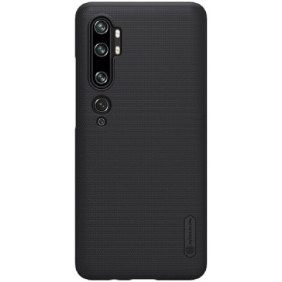 Xiaomi Mi Note 10 (10 Pro) Nillkin Frosted Shield melns plastmasas apvalks | vacins.lv