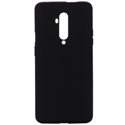 OnePlus 7T Pro Shell cieta silikona (TPU) melns apvalks | vacins.lv