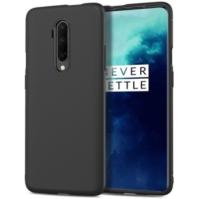OnePlus 7T Pro cieta silikona (TPU) melns apvalks | vacins.lv