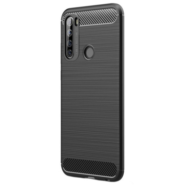 „Carbon“ твердый силиконовый чехол (TPU) - черный (Redmi Note 8T)