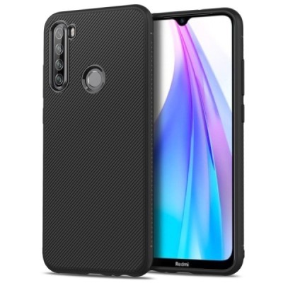 Xiaomi Redmi Note 8T Lenuo твердый силиконовый чехол из TPU чёрного цвета | Vacins.lv