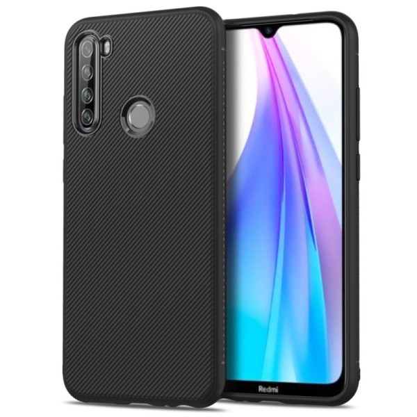 „Lenuo“ твердый силиконовый (TPU) чехол – чёрный (Redmi Note 8T)