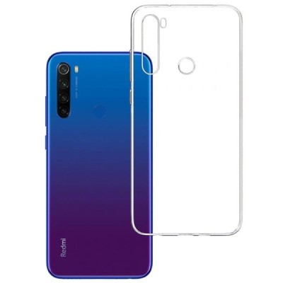 Твердый силиконовый чехол (TPU) для Xiaomi Redmi Note 8T - прозрачный | Vacins.lv
