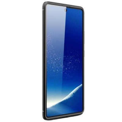 Samsung Galaxy S10 Lite (G970) „Carbon“ твердый силиконовый чехол (TPU) - черный | Vacins.lv