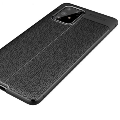 Samsung Galaxy S10 Lite (G970) FOCUS твердый чёрный силиконовый чехол (TPU) | Vacins.lv