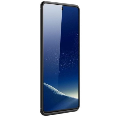Samsung Galaxy Note10 Lite (N770F) „Carbon“ твердый силиконовый чехол (TPU) - черный | Vacins.lv