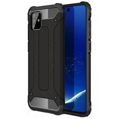 Pastiprinātas aizsardzības melns Samsung Galaxy Note10 Lite (N770F) apvalks | Vacins.lv