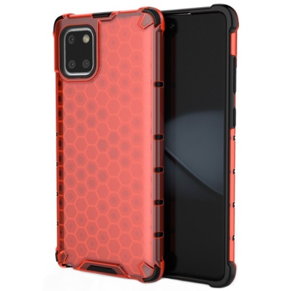 „Honeycomb“ усиленный защитный чехол – красный (Galaxy Note10 Lite)
