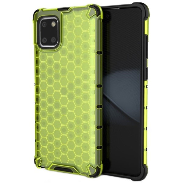 „Honeycomb“ усиленный защитный чехол - жёлтый (Galaxy Note10 Lite)