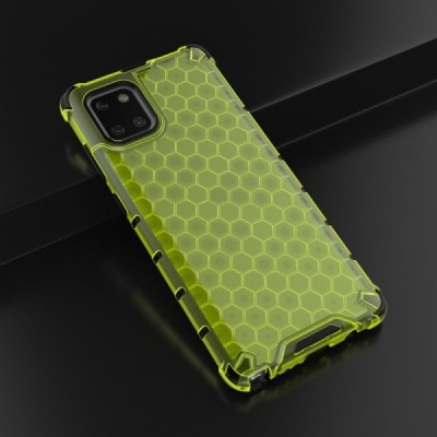 Улучшенная защита Honeycomb Samsung Galaxy Note10 Lite (N770F) жёлтый твердый силиконовый (TPU) и пластиковый чехол | Vacins.lv