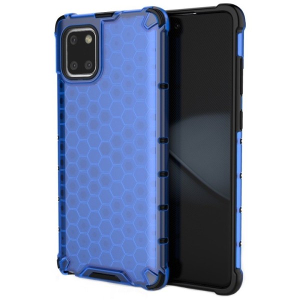 „Honeycomb“ усиленный защитный чехол - синий (Galaxy Note10 Lite)