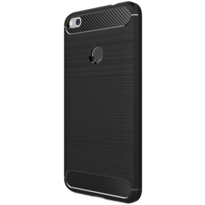 Huawei P9 Lite 2017 „Carbon“ твердый силиконовый чехол (TPU) - черный | Vacins.lv