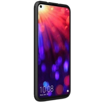 Huawei Honor View 20 (V20) „Carbon“ твердый силиконовый чехол (TPU) - черный | Vacins.lv
