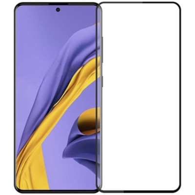 Samsung Galaxy A51 (A515) „Mocolo“ Tempered Glass melns ekrāna aizsargstikls | Vacins.lv