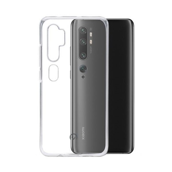Твердый силиконовый чехол (TPU) – прозрачный (Mi Note 10 / 10 Pro)