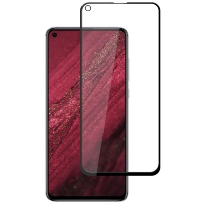 Huawei Honor View 20 (V20) „Mocolo“ 9H Tempered Glass усиленная защита, черное защитное стекло с полным покрытием толщиной 0,26