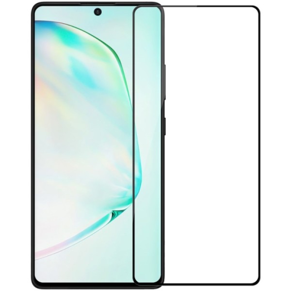 „Nillkin“ CP 9H Tempered Glass ekrāna aizsargstikls 0.33 mm - melns (Galaxy S10 Lite)