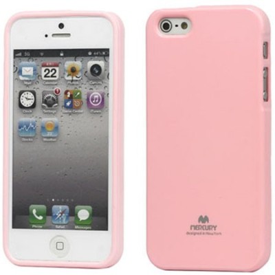 Apple iPhone 5, 5S Mercury Color rozs cieta silikona (TPU) futrālis / Vacins.lv