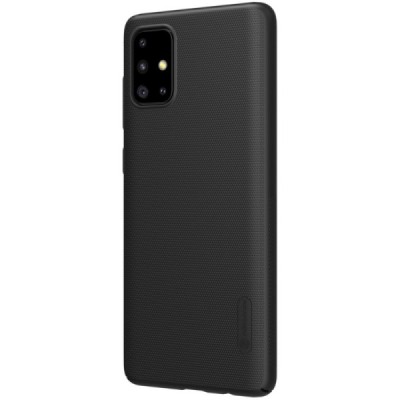 Samsung Galaxy A71 (A715) Nillkin Frosted Shield melns apvalks | vacins.lv