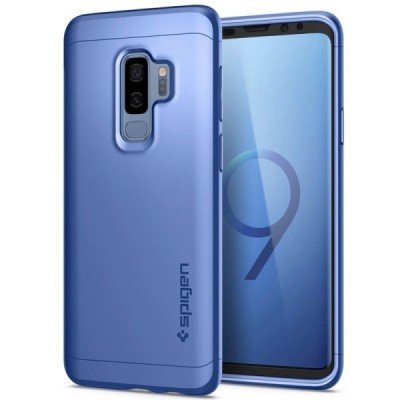 Spigen Thin Fit 360 пластиковый Samsung Galaxy S9+ (G965) синий чехол + защитное стекло экрана | Vacins.lv