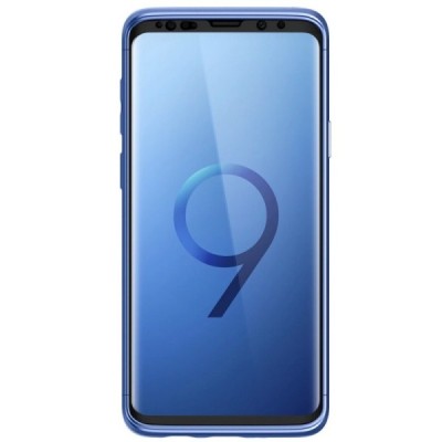 Spigen Thin Fit 360 пластиковый Samsung Galaxy S9+ (G965) синий чехол + защитное стекло экрана | Vacins.lv