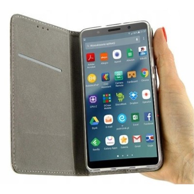 Samsung Galaxy A51 (A515F) Shell Skin sērijas zils ādas atvērams maciņš | Vacins.lv