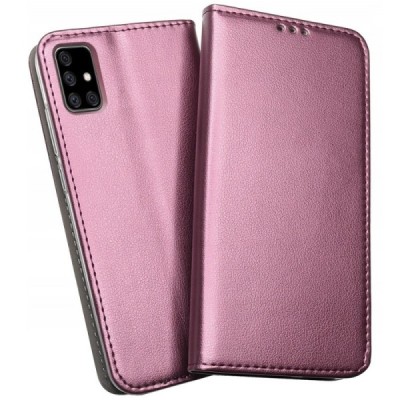 Samsung Galaxy A51 (A515F) Shell Skin sērijas bordo ādas atvērams maciņš | Vacins.lv