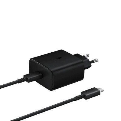 Оригинальное „Samsung“ Super Fast Charging 45W EP-TA845 зарядное устройство c Type-C проводoм 5A - чёрный | Vacins.lv