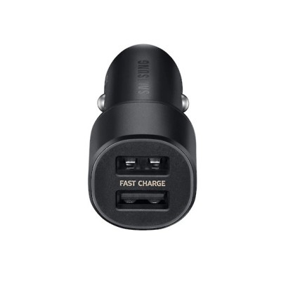 Origināls Samsung Dual Fast Charge EP-L1100 melns autolādētājs | Vacins.lv