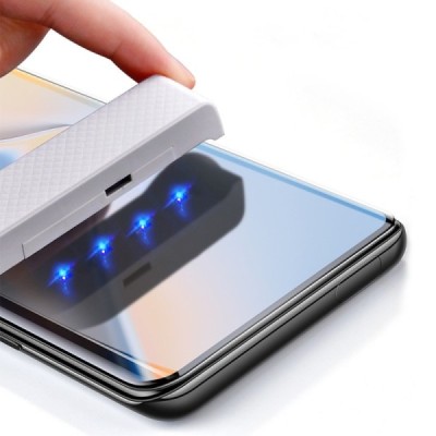 OnePlus 7 Pro (7T Pro) „Mocolo“ UV Light Irradiation усиленная защита,  прозрачное защитное стекло с полным покрытием | Vacins.l