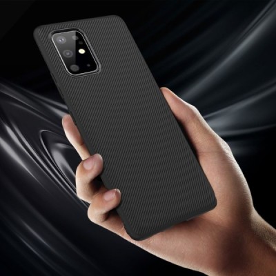 Samsung Galaxy S20+ (G986) твердый силиконовый чехол (TPU) - чёрный | Vacins.lv