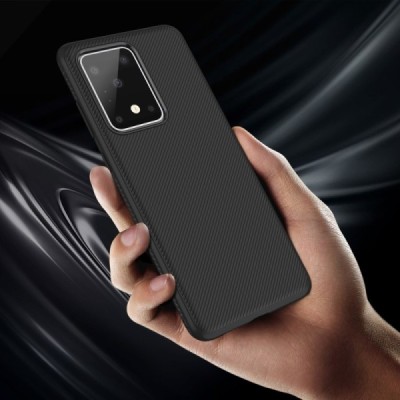 Samsung Galaxy S20 Ultra (G988) твердый силиконовый чехол (TPU) - чёрный | Vacins.lv