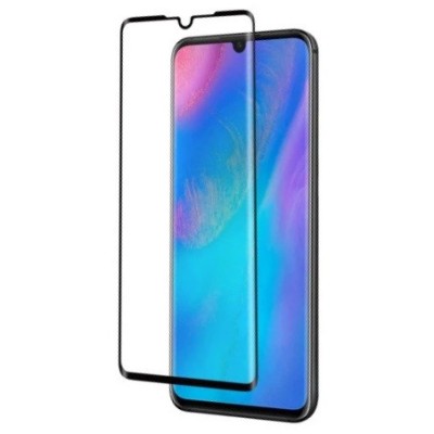 Huawei P30 „Premium“ 9H Tempered Glass усиленная защита, черное защитное стекло с полным покрытием толщиной 0,2 мм | Vacins.lv