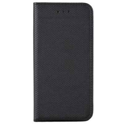 Huawei P Smart Pro (2019) Shell чёрный кожаный чехол-книжка | Vacins.lv