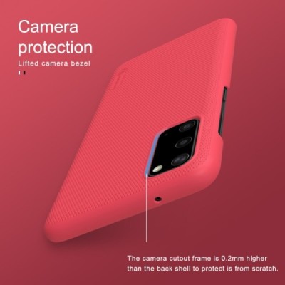 Samsung Galaxy S20 Nillkin Frosted Shield красный пластиковый чехол | Vacins.lv
