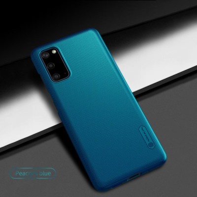 Samsung Galaxy S20 Nillkin Frosted Shield синий пластиковый чехол | Vacins.lv