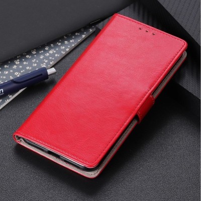 Samsung Galaxy XCover Pro (G715) atvēramais ādas sarkans maciņš, grāmata (maks) | Vacins.lv