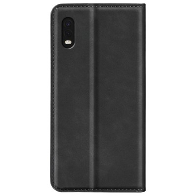 Samsung Galaxy XCover Pro (G715) melns ādas atvērams maciņš ar magnetu | Vacins.lv