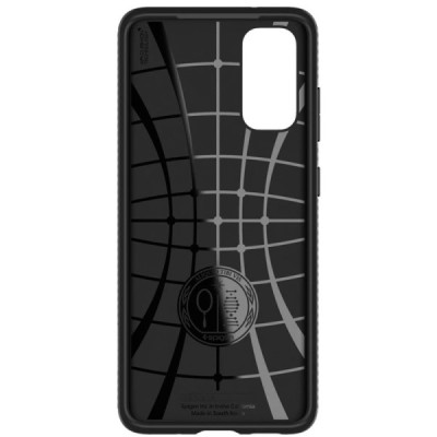Samsung Galaxy S20 (G980) Spigen Liquid Air чёрный твердый силиконовый чехол | Vacins.lv