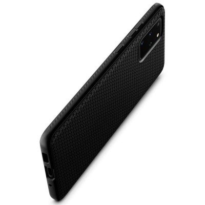 Samsung Galaxy S20+ Plus (G986) Spigen Liquid Air чёрный твердый силиконовый чехол | Vacins.lv