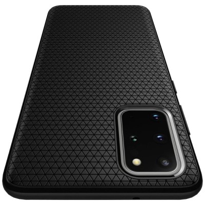 Samsung Galaxy S20+ Plus (G986) Spigen Liquid Air чёрный твердый силиконовый чехол | Vacins.lv