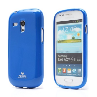 Samsung Galaxy S3 mini i8190 Mercury tumši zils cieta silikona (TPU) futrālis / Vacins.lv