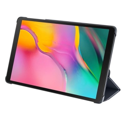 Оригинальный Samsung Galaxy Tab A 10.1 2019 (T515, T510) Book Cover EF-BT510 чёрный кожаный чехол-книжка | Vacins.lv