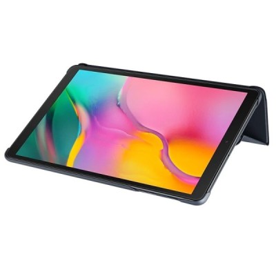 Оригинальный Samsung Galaxy Tab A 10.1 2019 (T515, T510) Book Cover EF-BT510 чёрный кожаный чехол-книжка | Vacins.lv