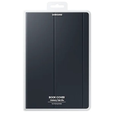 Оригинальный Samsung Galaxy Tab S5e (T720, T725) Book Cover EF-BT720 чёрный кожаный чехол-книжка | Vacins.lv