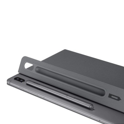 Оригинальный Samsung Galaxy Tab S6 10.5 (T865, T860) Book Cover EF-BT860 чёрный кожаный чехол-книжка | Vacins.lv