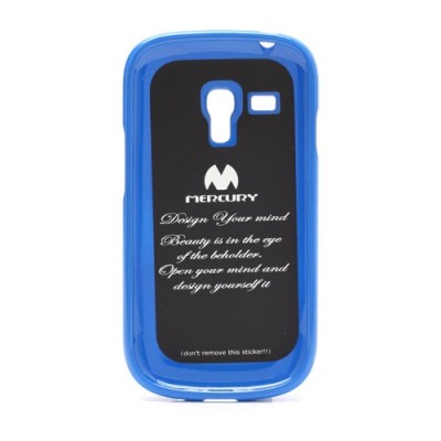Samsung Galaxy S3 mini i8190 Mercury tumši zils cieta silikona (TPU) futrālis / Vacins.lv